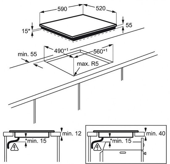 Индукционная варочная панель Electrolux EHI 9654 HFK