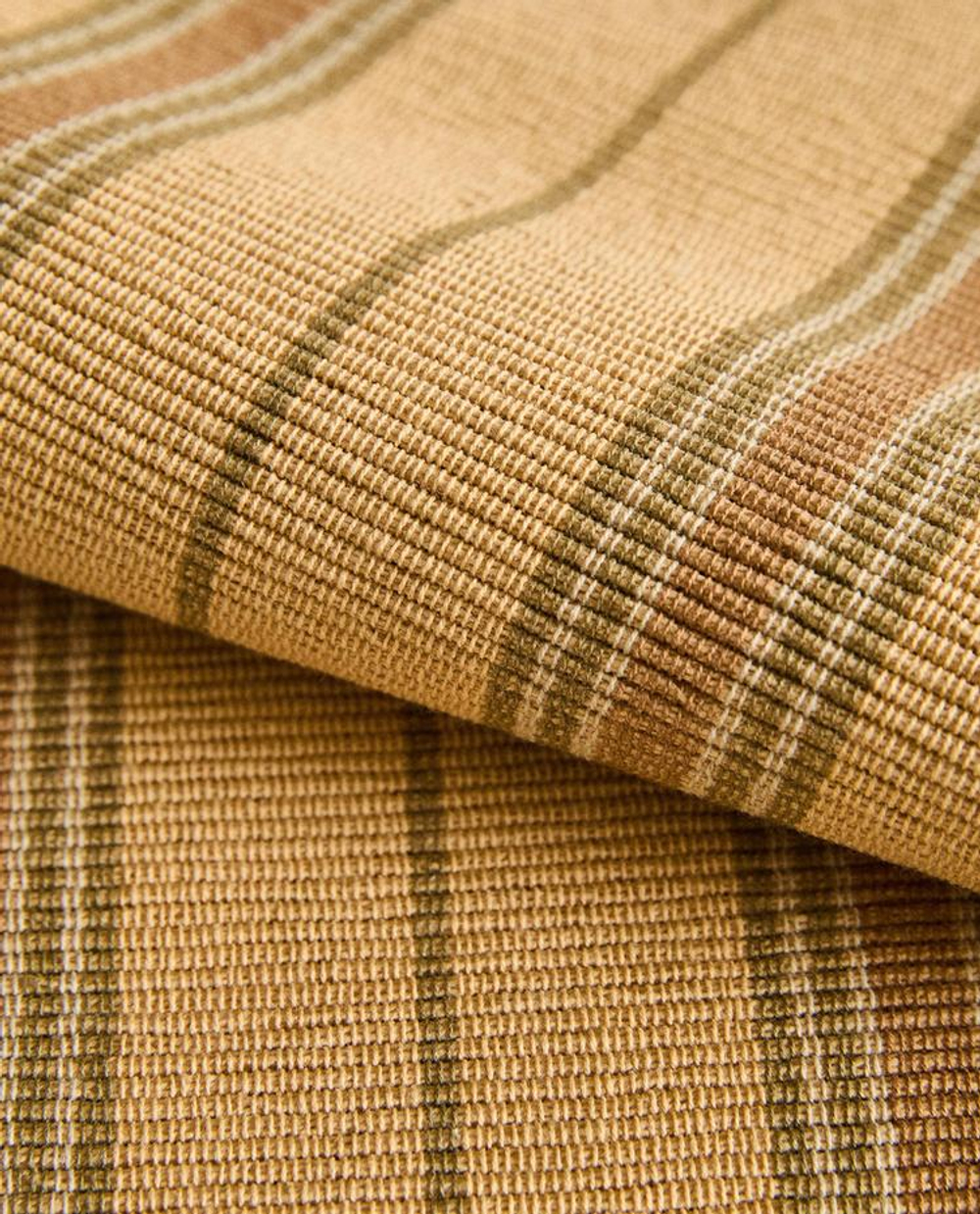 ZARA HOME ПОДСТАВКА ПОД СТОЛОВЫЕ ПРИБОРЫ В ПОЛОСКУ (НАБОР ИЗ 2 ШТ.), ОХРА