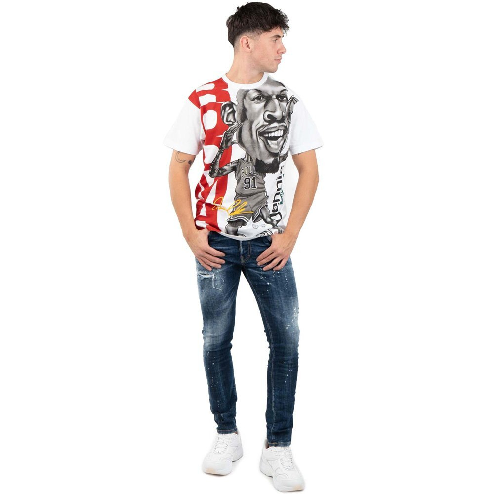 Баскетбольная футболка Mitchell&Ness NBA Blockade Chicago Bulls Dennis Rodman T-shirt Multicolor