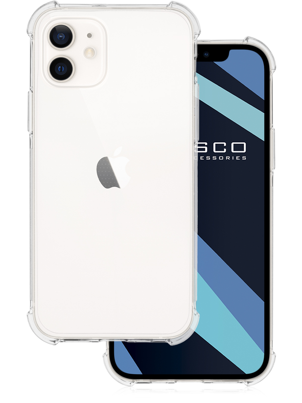 Чехол ROSCO для Apple iPhone 12;Apple iPhone 12 Pro оптом (арт. IP12(12PRO)-HARD-TPU-TRANSPARENT)