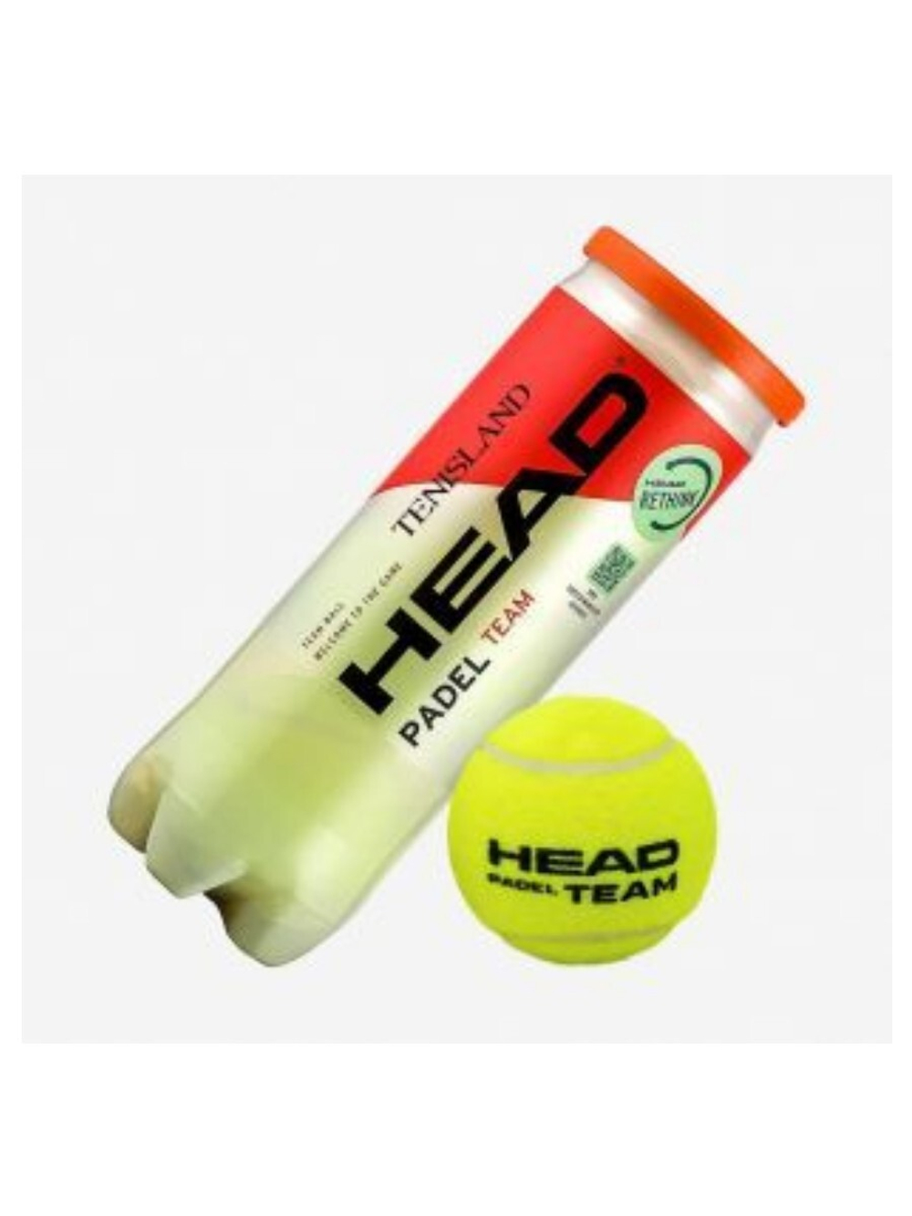 Мячи для игры в падел Head Padel Team (3 мяча в банке)