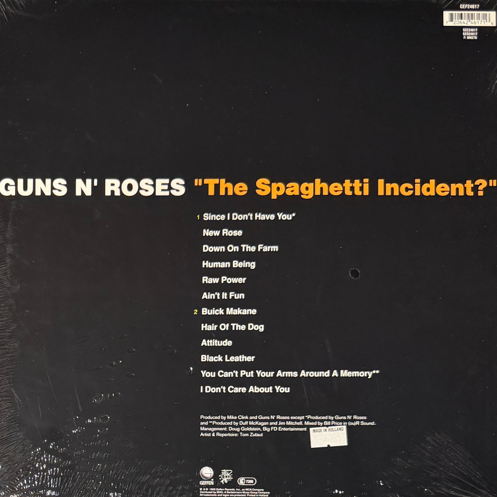Guns N' Roses ‎– "The Spaghetti Incident?" (Голландия 1993г.) Т