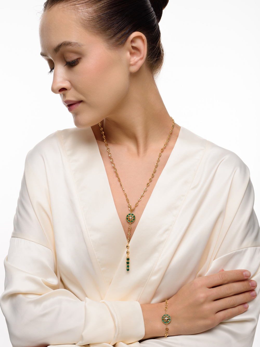 Сотуар "Stic gess" с малахитом Gold