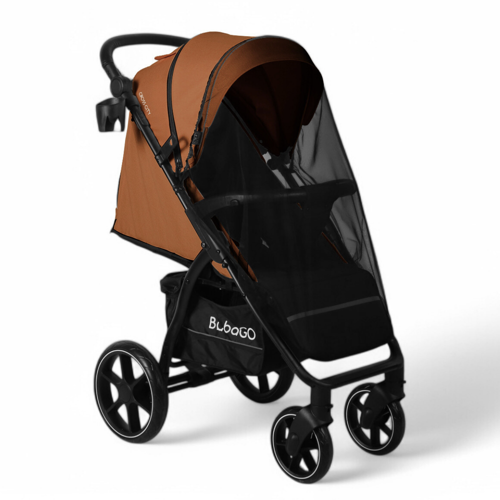 Коляска детская прогулочная BubaGo арт.BG 155-3 MODEL CROSS City цвет Кирпичный\Brick