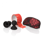 Набор для БДСМ-игр Scandal Beginner s Fetish Kit (Цвет: красный с черным)