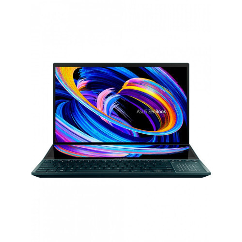 Ноутбук ASUS ZenBook Pro Duo UX582HS-H2034W, 15.6&quot; (3840x2160) OLED сенсорный/Intel Core i7-11800H/32ГБ DDR4/1ТБ SSD/GeForce RTX 3080 8ГБ/Windows 10 Home, синий [90NB0V21-M000Y0]