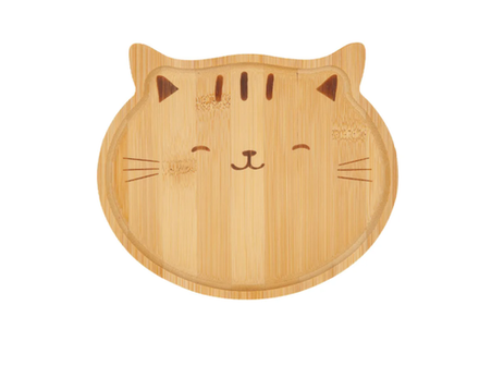 Блюдо "Котик" 20х17х1,2см, бамбук