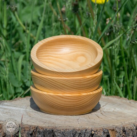 Набор деревянных тарелок чаши Art of Siberia из сибирского кедра TN4