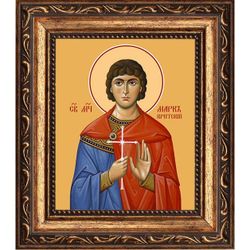 Марк Критский мученик. Икона на холсте.