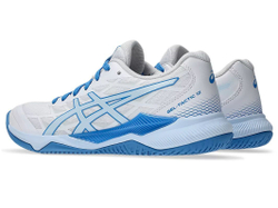 Женские кроссовки для бадминтона/сквоша Asics Gel-Tactic 12 - white/light blue