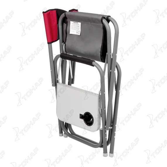 Кресло директорское NISUS с отк.стол. MAXI серый/красный/черный N-DC-95200T-M-GRD (пр-во ГК Тонар)