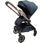 модульная коляска 3в1 Luxmom B1автолюлька+ перекидная ручка / черного цвета