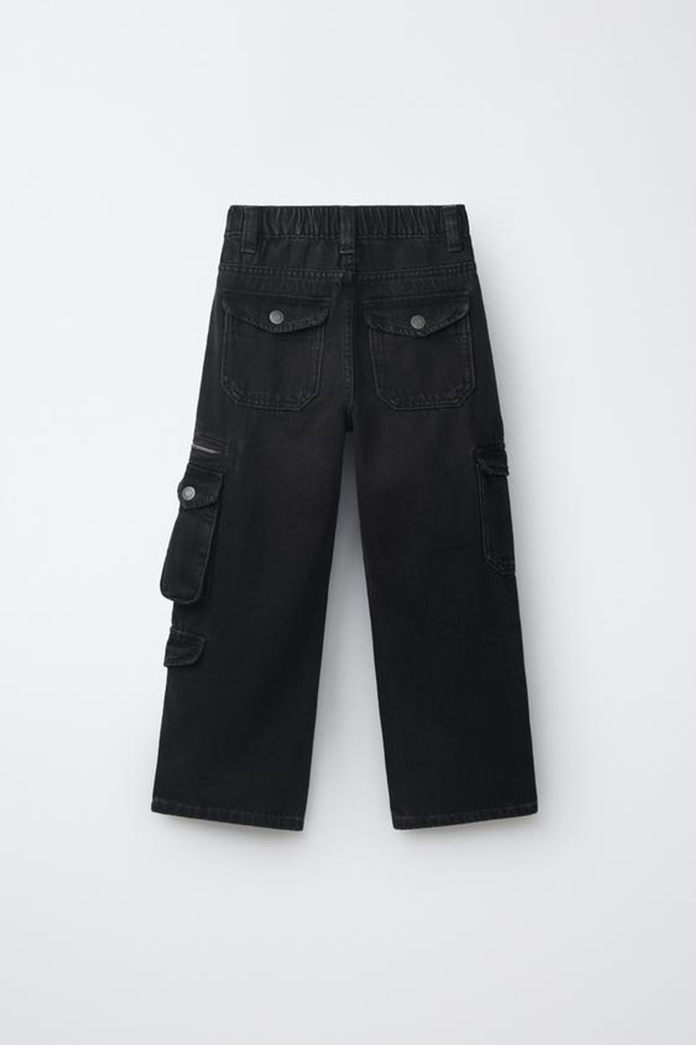 ZARA ДЖИНСЫ МУЛЬТИКАРГО, ЧЕРНЫЙ