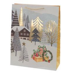 GAEM Пакет подарочный (бумага 210г/м2, блок микс 12шт), L18 W9 H24 см, 4в.