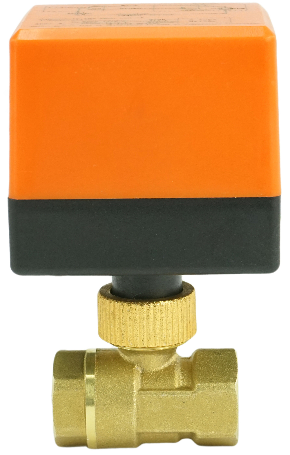 Robinet à tournant sphérique en laiton Fileté NPT/BSP port standard Elephant RP.BRASS.120.MM 232 PSI avec actionnement électrique 110VAC sans interrupteurs de fin de course