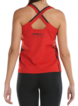 Женский топ теннисный Bullpadel Orlas - красный