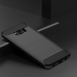 Чехол для Samsung Galaxy S8 Plus цвет Black (черный), серия Carbon от Caseport