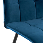 Стул обеденный Bari LT, велюр, Dark blue (темно-синий), 41х55х89 см