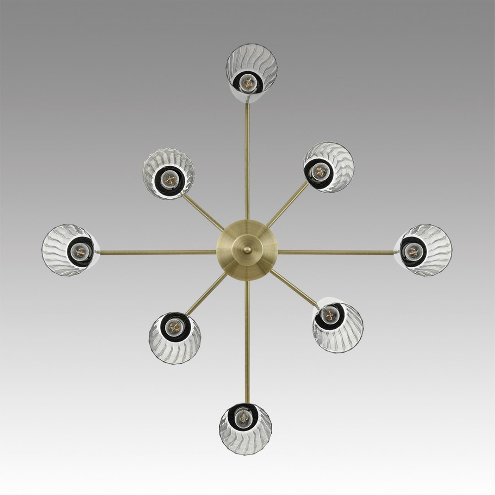 6584/8C MODERNI LN25 94 бронза/прозрачный, металл/стекло Люстра потолочная E14 8*40W 220V DOLIANA