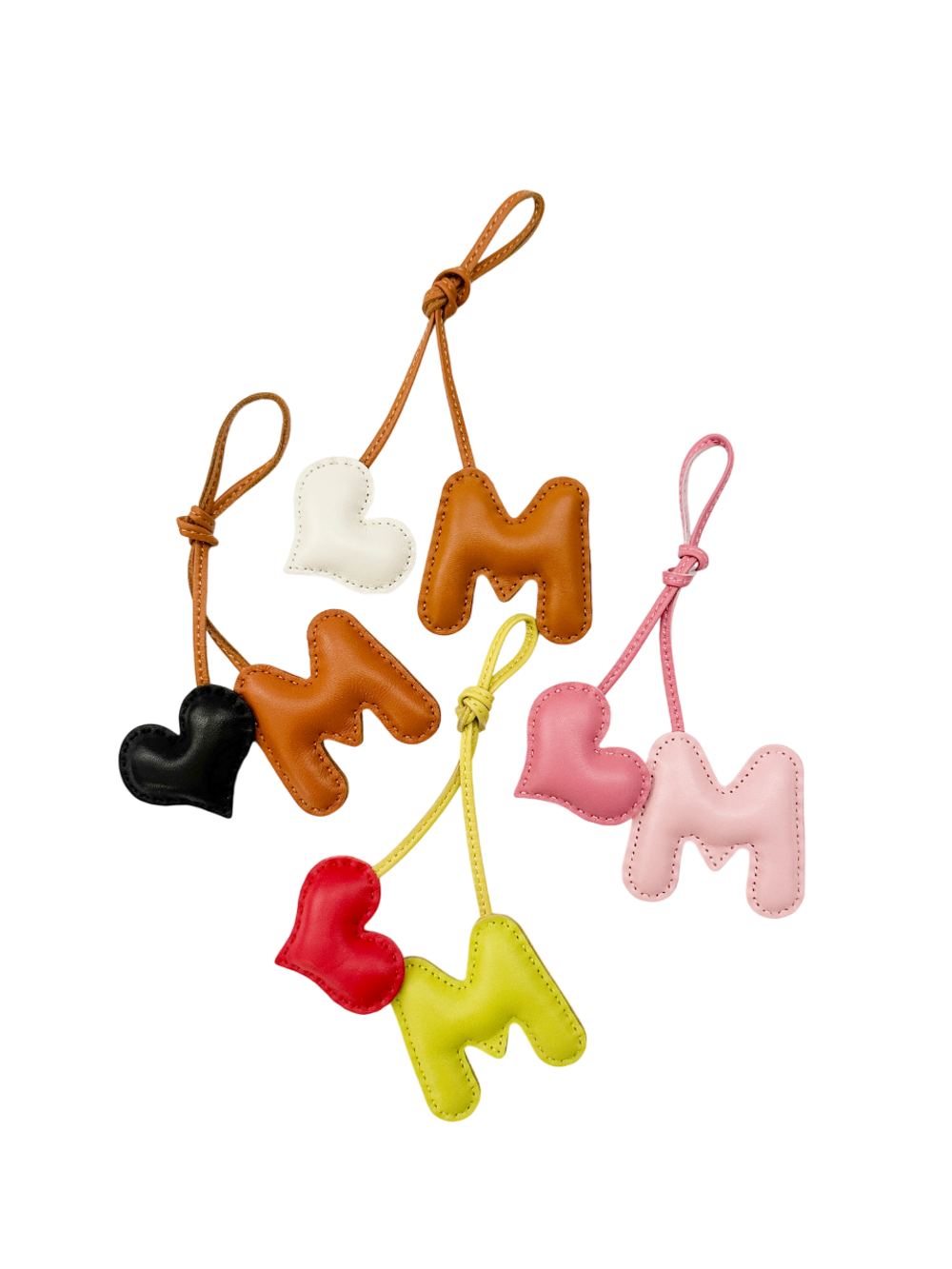 Keychain LOVE black amber color