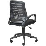 Кресло оператора Olss "Ирис", спинка сетка черная, сиденье ткань TW черная, опора-пиастра