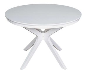 Раздвижные обеденные столы белого цвета