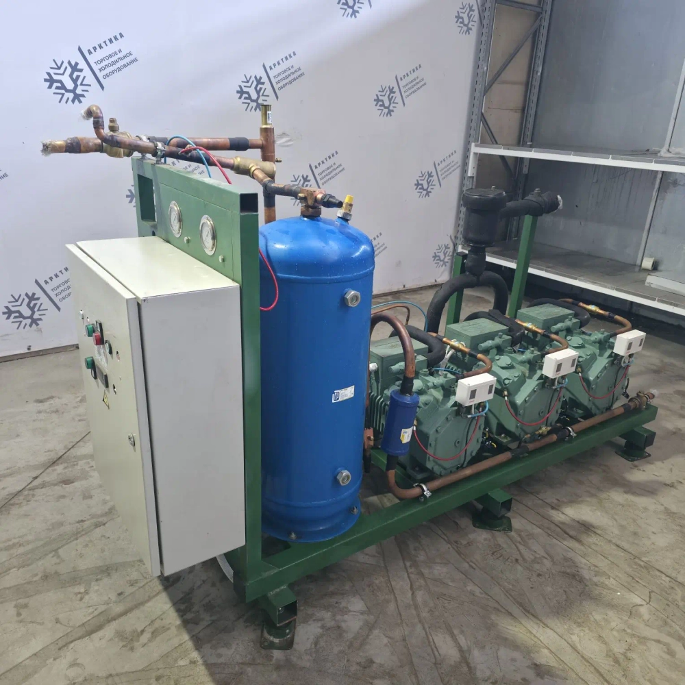 ЦХМ на базе Bitzer 4DES-5Y-40S (Зеленый 3 агрегата)