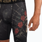 Компрессионные Шорты Venum Santa Muerte 5.0 Men’S Vale Tudo Shorts deep black/gold