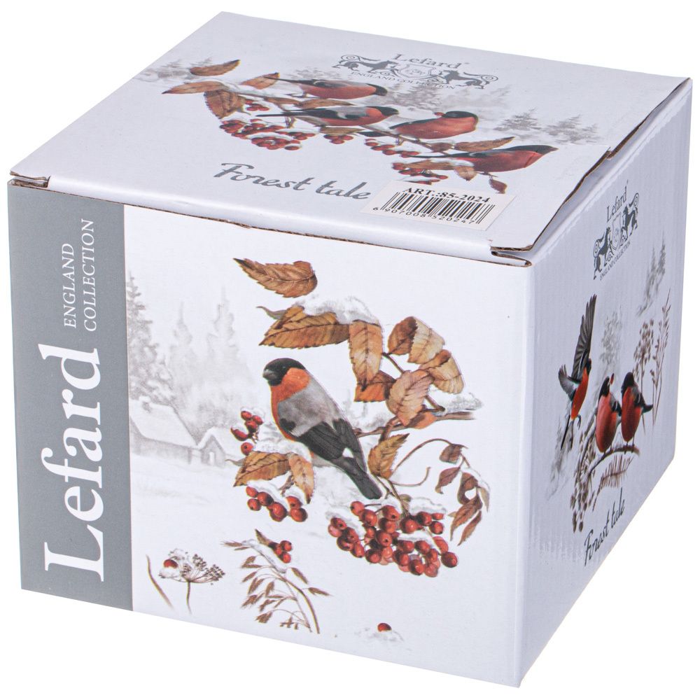 САХАРНИЦА LEFARD "ЛЕСНАЯ СКАЗКА" СНЕГИРИ 380 МЛ НА ДЕРЕВ. ПОДСТАВКЕ (КОР=36ШТ.)