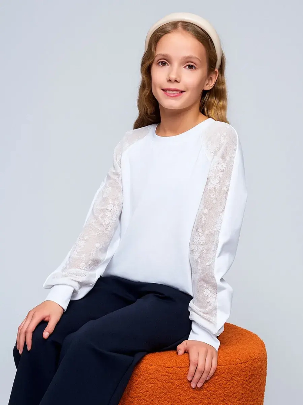 Блузка школьная для девочки нарядная