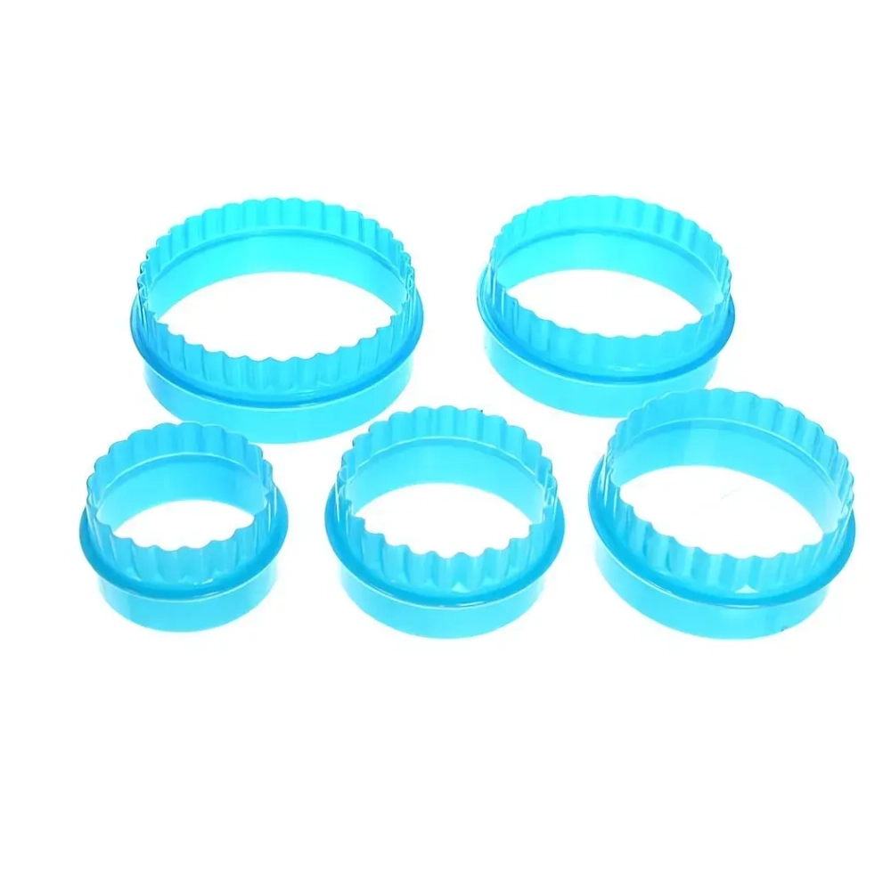 Форма для печенья 5шт «Круг»в пластиковой коробке