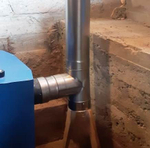 Тройник 90°, 115 мм нерж. (AISI 430/1 мм), ECOFLUE