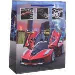 Пакет подарочный «Гонка» 26*32*10 см