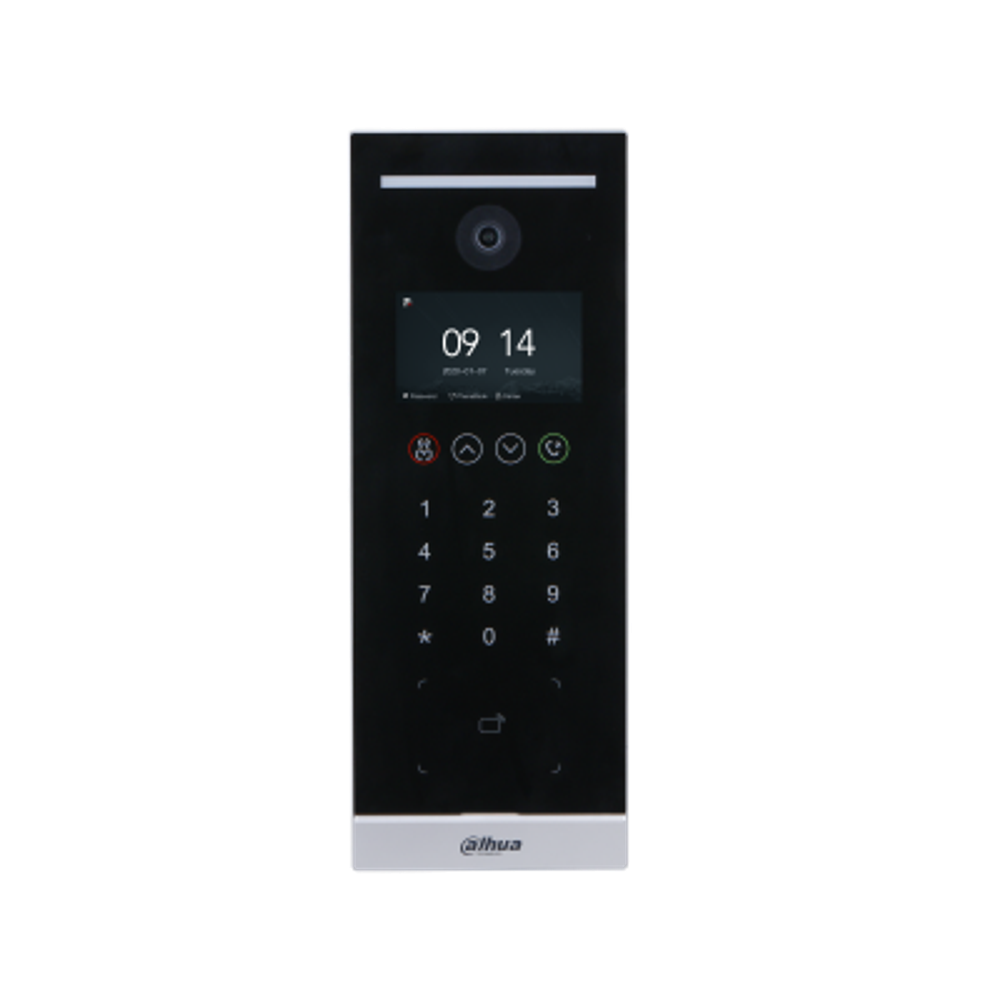 DHI-VTO6521H-D-S2-EA Многоабонентская IP вызывная панель c сенсорной клавиатурой, считыватель EM-marine(125кГц), адаптированная для работы с модулем сопряжения DHI-VTNC130AC