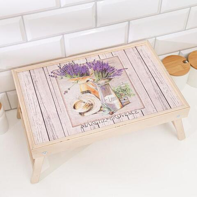 Сувенирный столик-поднос «Лавандовый букет»