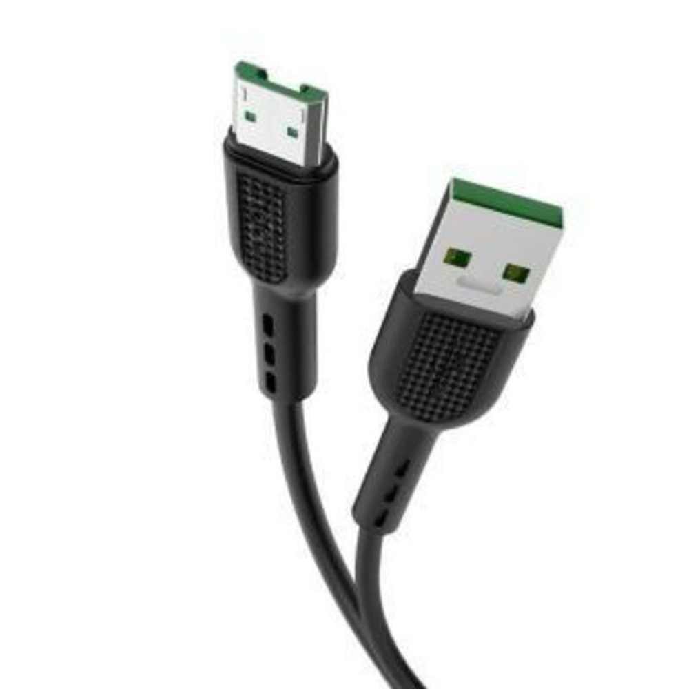 Кабель HOCO X33 USB (m)-microUSB (m) 1.0м 4.0A силикон черный