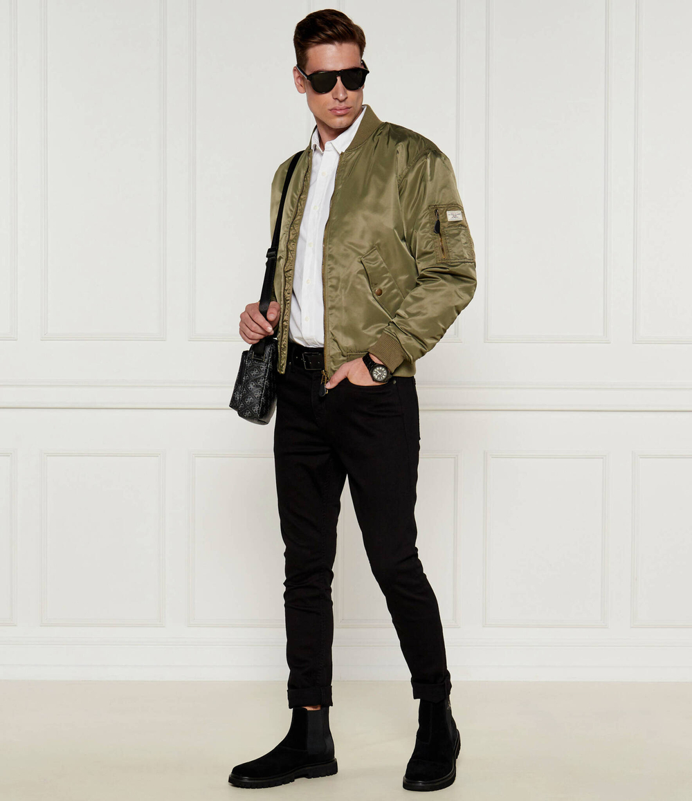 Куртка бомбер Guess Jeans - хаки(M4YL01 WG932)