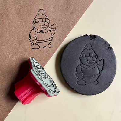 Штамп «Снеговик № 4»