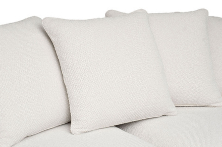 Диван Garda Decor Роберто (Roberto) трехместный, букле кремовый Flona-SVBEG 250*100*90 см