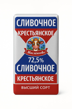 Масло сладкосливочное 82,5 % Масленково 400 гр