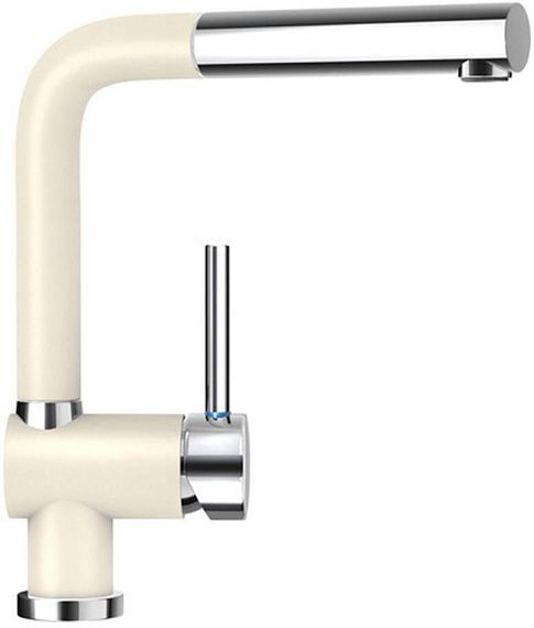 Смеситель Schock Piega-D , Cristadur, выдвижной излив хром/магнолия