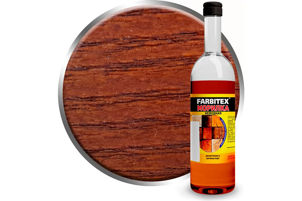Морилка неводная  0,5л. (0,42 кг), стекло, лиственница FARBITEX