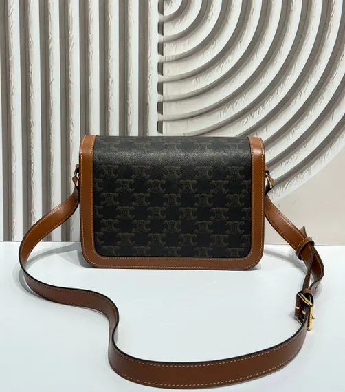 Сумки CELINE CLASSIQUE TRIOMPHE из блестящей кожи