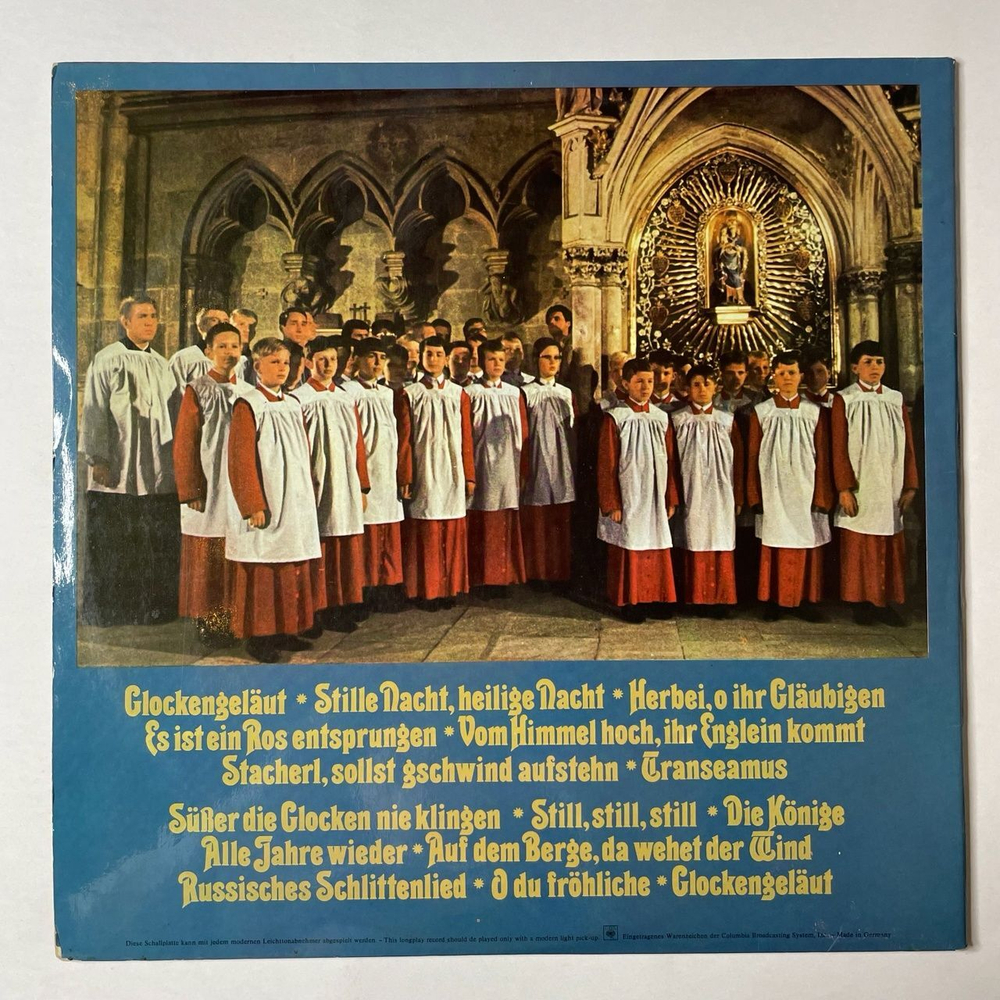 Винтажная виниловая пластинка LP Ivan Rebroff Иван Ребров Und Die Regensburger Domspatzen Festliche Weihnacht (Holland 1970)