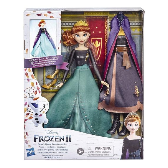 Kukla Disney&#39;s Frozen 2 Anna&#39;s Queen Transformation Doll Frozen II