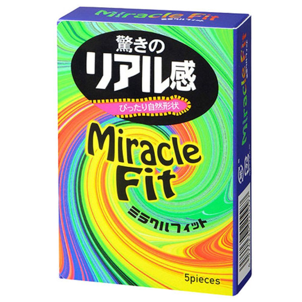 Презервативы Sagami Miracle Fit латексные, анатомическая форма 5шт.
