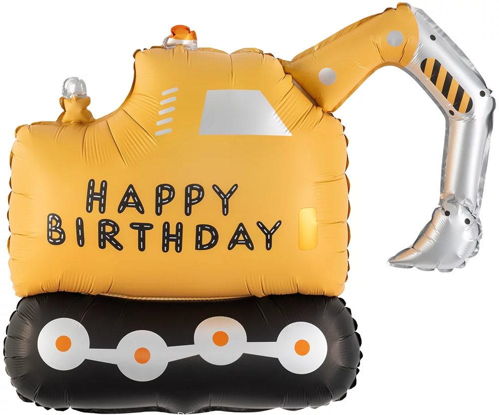 Шар (41''/104 см) Фигура, Экскаватор, Сатин, 1 шт. (БГ-30)