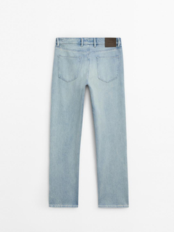 Massimo Dutti Зауженные джинсы из 100% хлопка, индиго