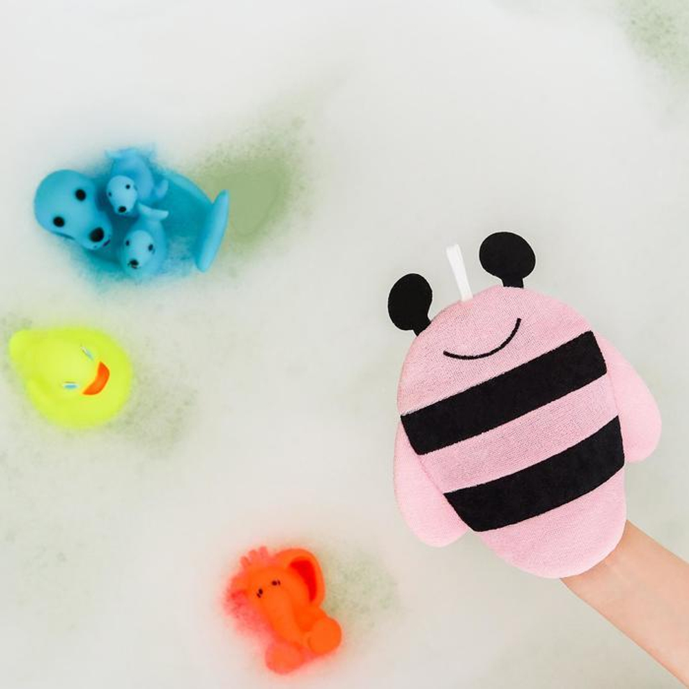 Мочалка варежка детская "Пчелка", цвет МИКС 2515983