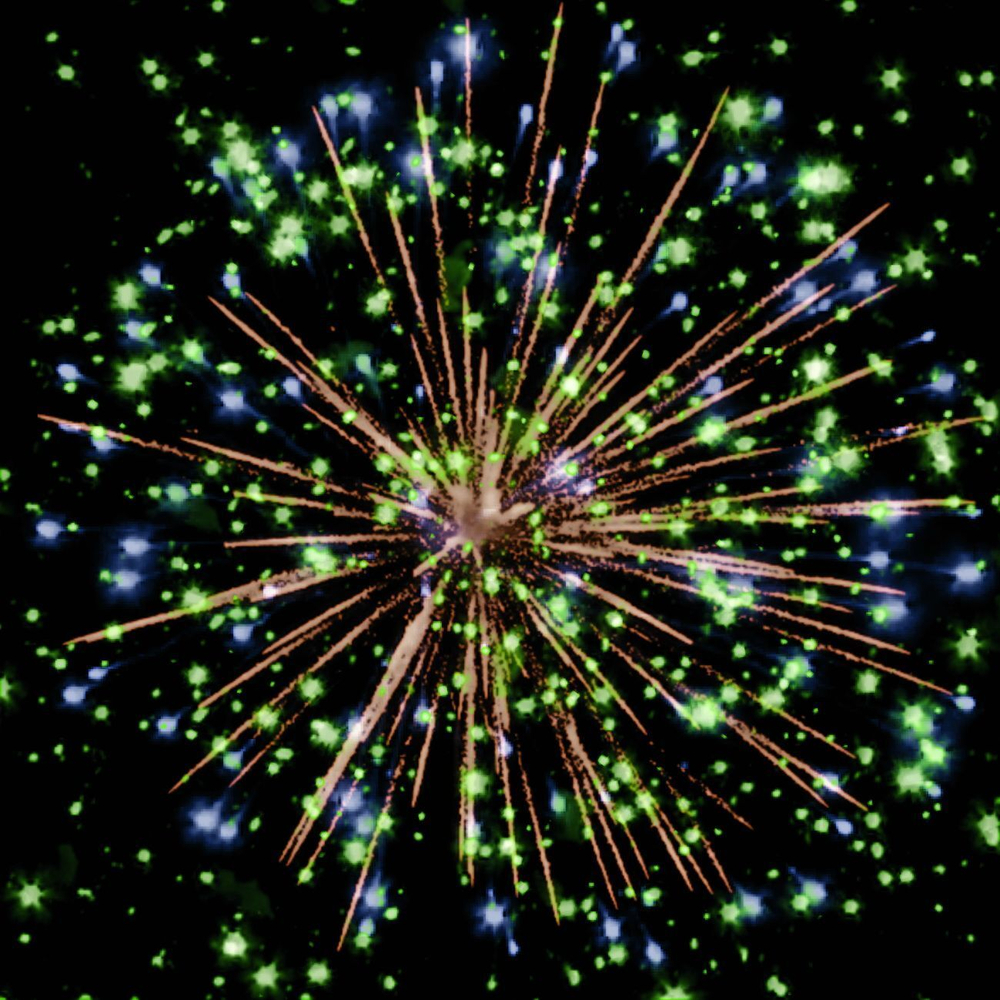 Фейерверк "Счастья в Новом году!"